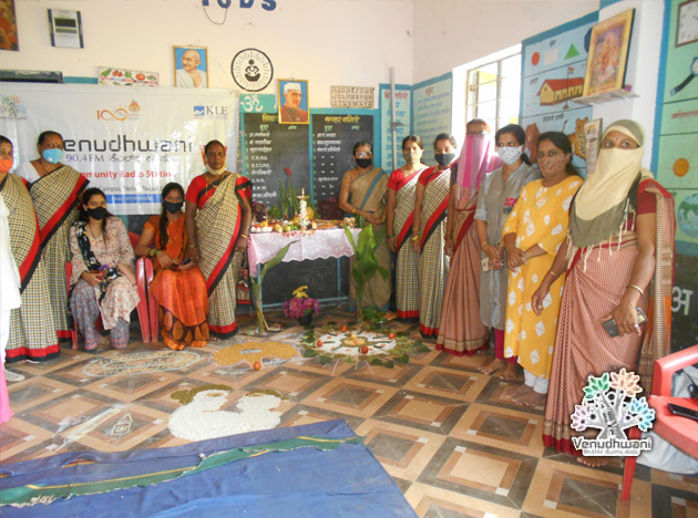 -“Rashtriya Poshan Maah-2020” Awareness program for pregnant and infants was held at the Anganwadi Center at Ganeshpur village Belagavi on 18th September 2020