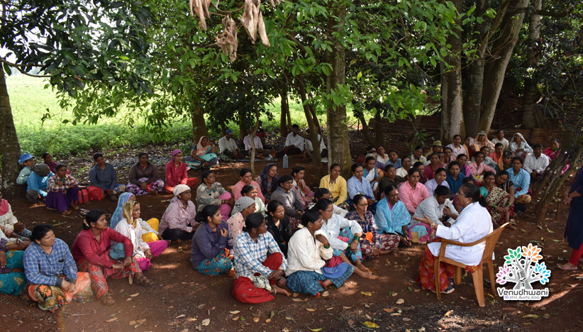 -“Awareness programme on menstrual Hygiene Management was organized at Bambaraga Gram panchayat under Gujjenatti Village on 29th April 2022.  